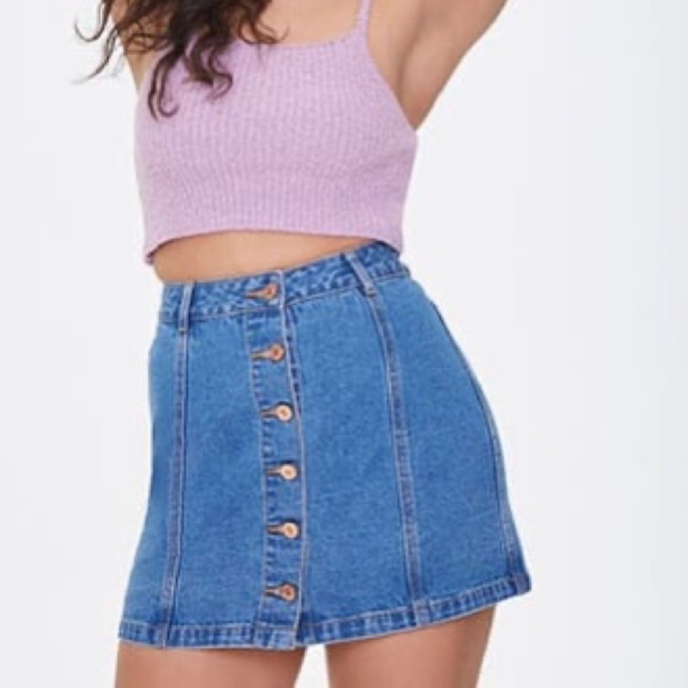 Denim Skater Skirt